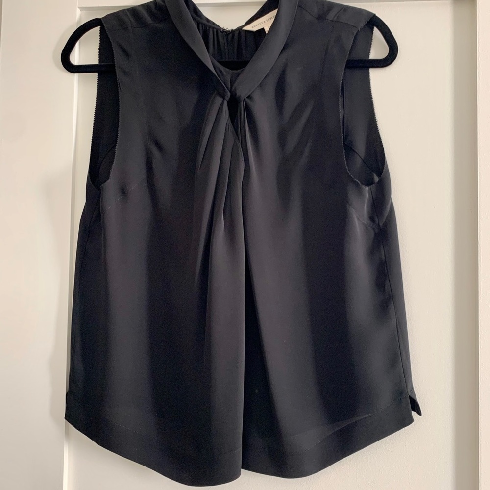 Rebecca Taylor Black Silk Top